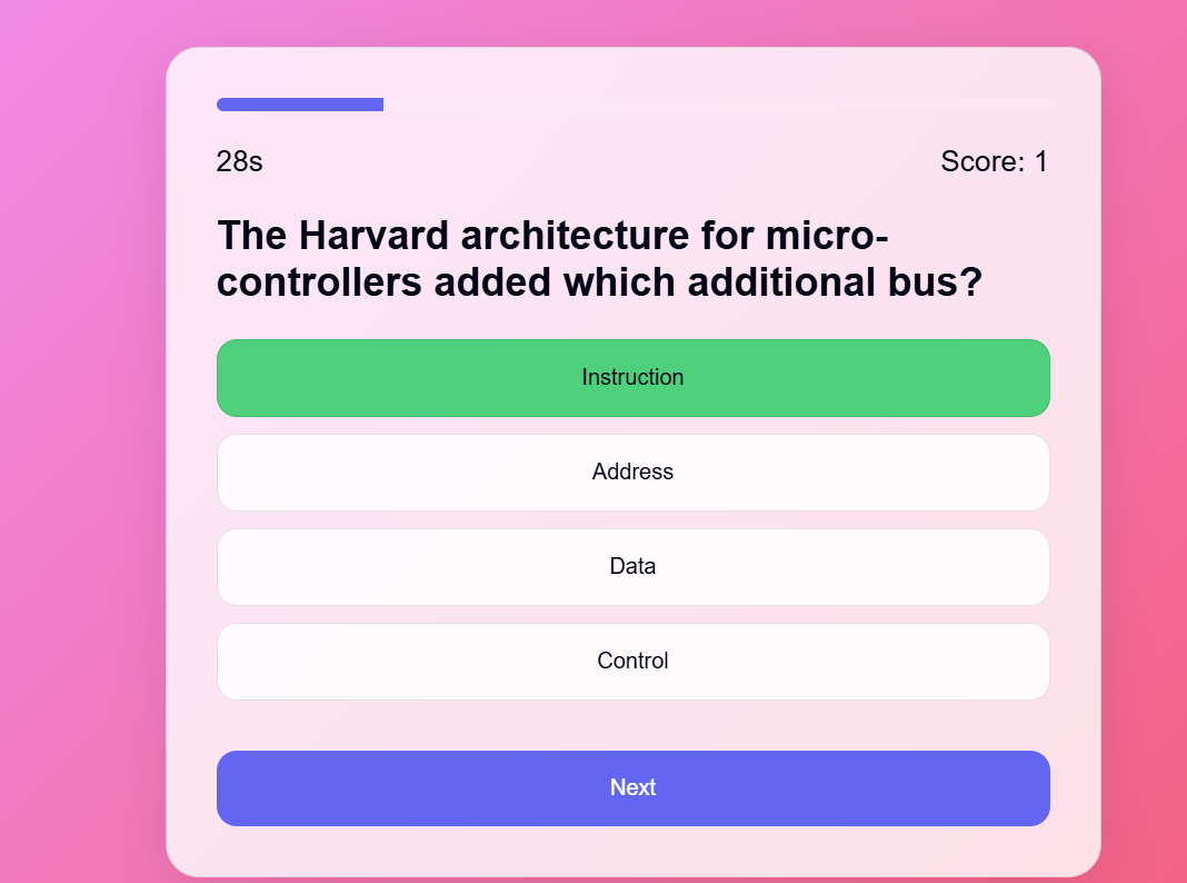 Quiz App Screenshot